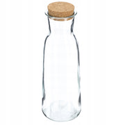 Caraffa in vetro KADAX da 1000 ml (1 litro) per acqua, vino e altre bevande, con tappo.
