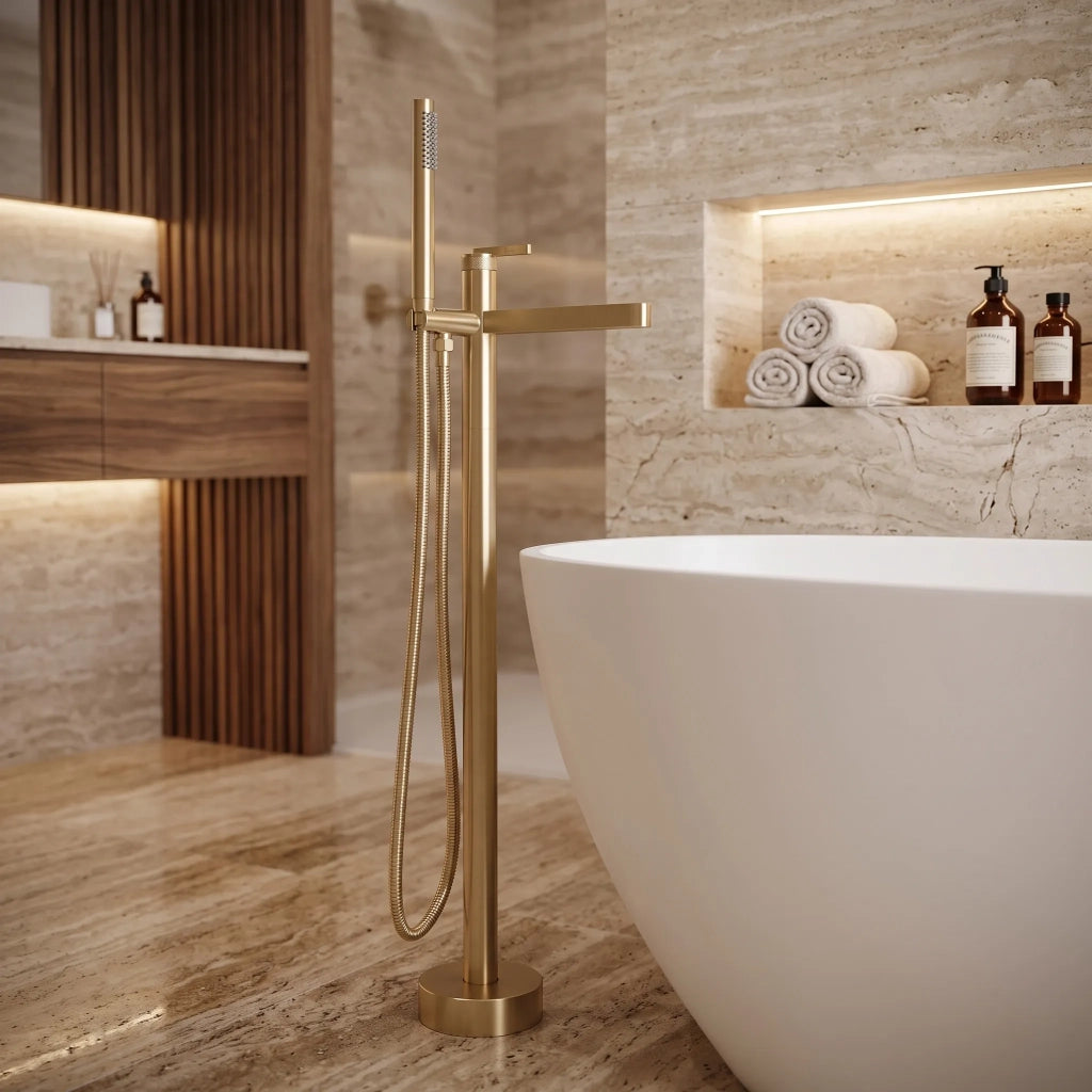Rubinetto Indipendente Rea Grace Brush Gold
