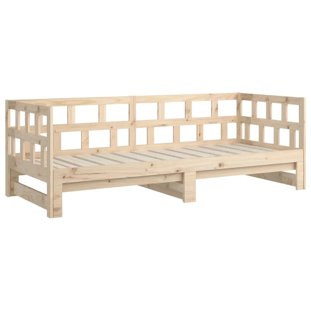 Dormeuse Estraibile in Legno Massello di Pino 2x(80x200) cm  cod mxl 59430
