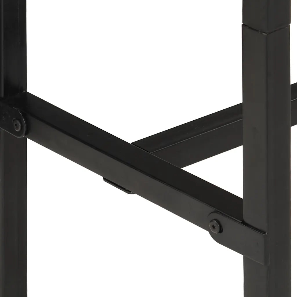 Tavolo da Bar 150x55x107 cm in Legno Grezzo Massello di Mango