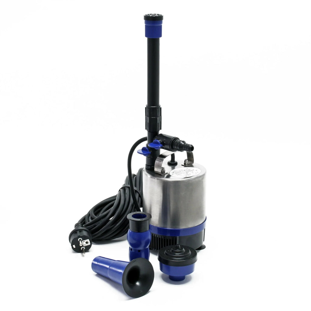 Pompa per fontana in acciaio inox da 50 watt 1750 litri all'ora con 3 accessori 16_0002898