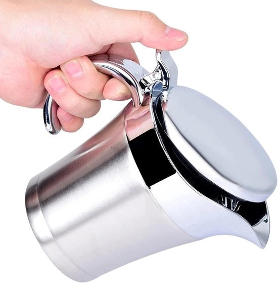 Salsa riscaldante a doppia parete in acciaio inossidabile con coperchio - Juswarmer (750ml)