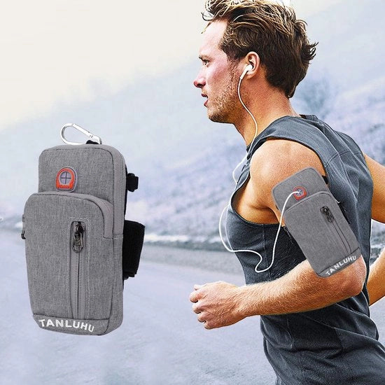 Cinturino sportivo per bracciale per corsa cinturino per borsa a tracolla cinturino portafoglio cinturino per contenitore per telefono cinturino per portafoglio, grigio