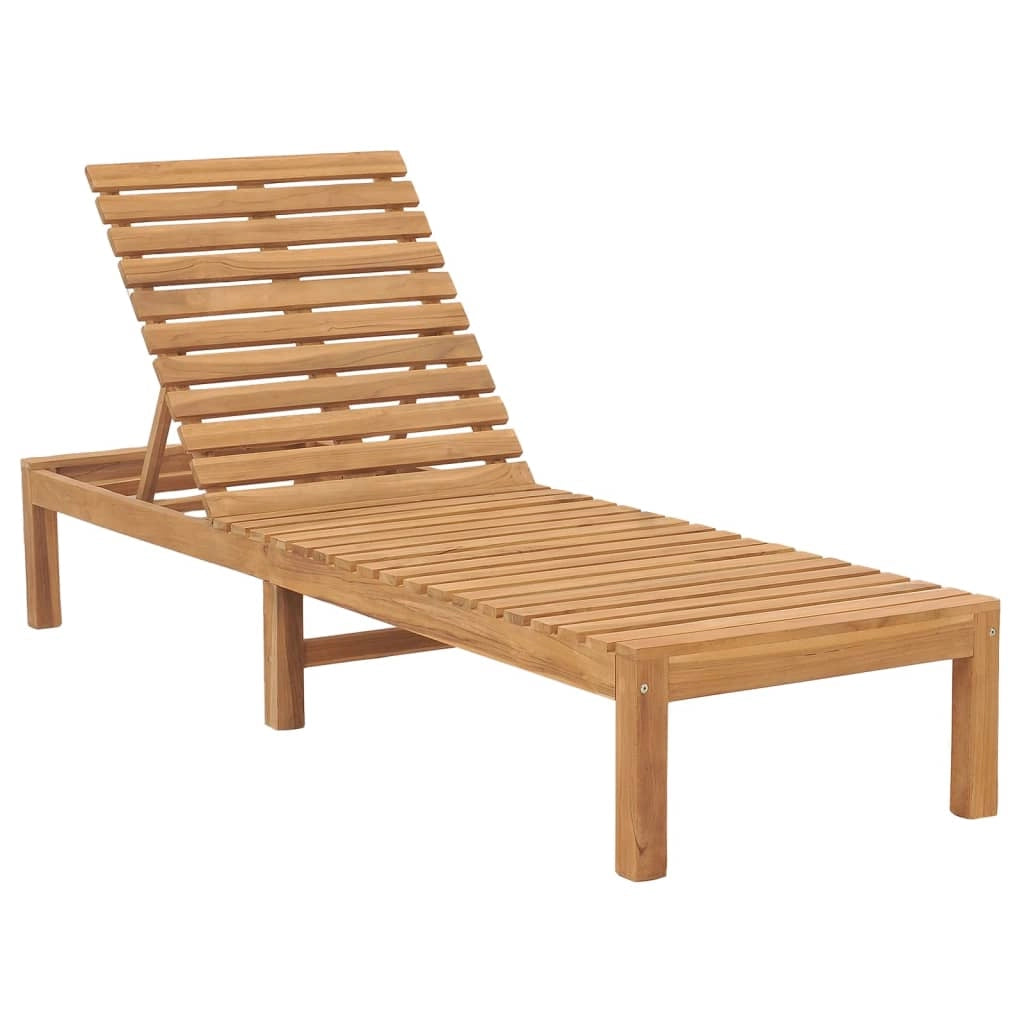 Lettino prendisole sedia a sdraio lettino prendisole letto da giardino mobili da giardino legno massello di teak 02_0012714