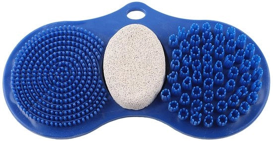 Massaggiatore per piedi Antislip - Mat di massaggi per piedi - Pulitore per piedi - Spazzola per piedi in silicone - Esfoliante per pelle morta - Design a punteruolo - Scopatore per piedi