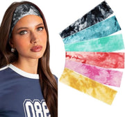 Cintura per capelli (6 pezzi) per donne e ragazze - elastica, respirante e antiscivolo con fissaggio sicuro - fascia per capelli alla moda per yoga, corsa e sport