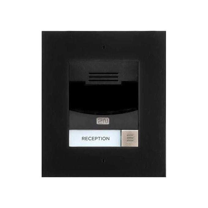 2N 9155301CBF IP Solo Videocitofono IP a incasso con telecamera HD SIP PoE IP54 IK08 colore Nero