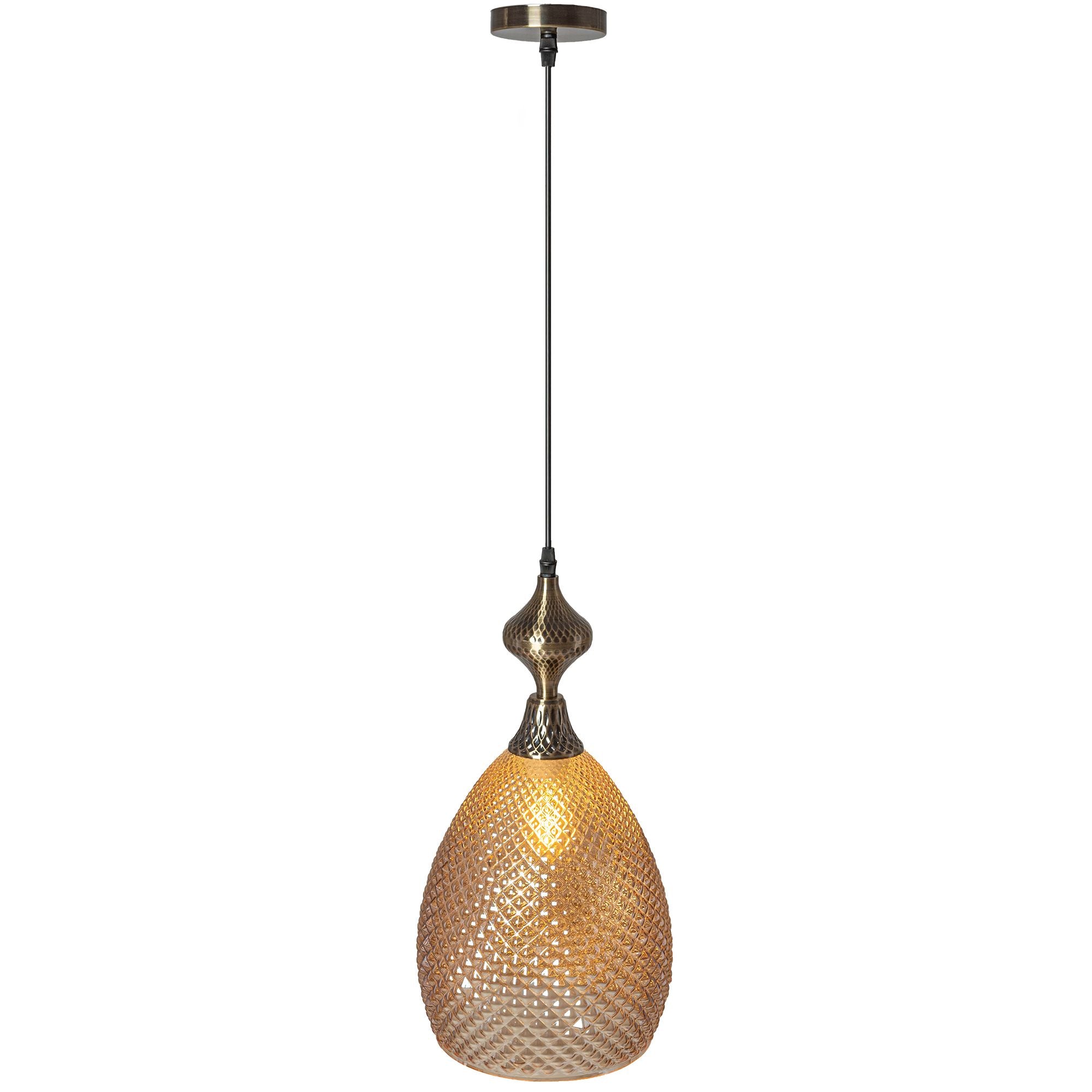 Lampada Da Soffitto Di Vetro Amber APP432-1CP