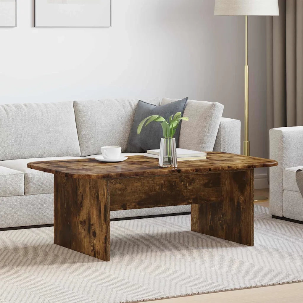 Tavolino da salotto | Tavolino da caff¨¨ | Tavolino da Soggiorno Rovere fum¨¦ 93 x 53 x 33 cm
