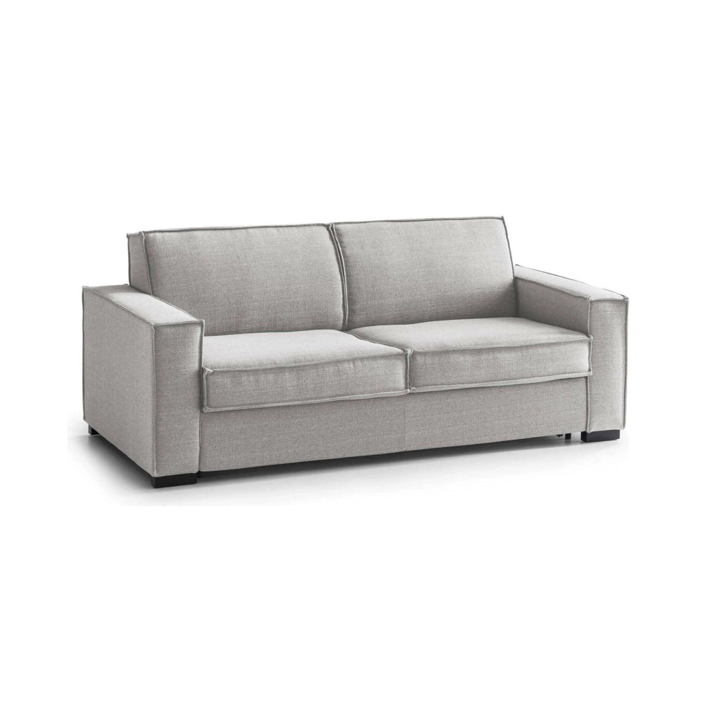Divano fisso Ayramah, Divano a 2 posti Large, Made in Italy, SofÒ  Soggiorno in tessuto, con Braccioli slim, cm 180x95h90, Grigio