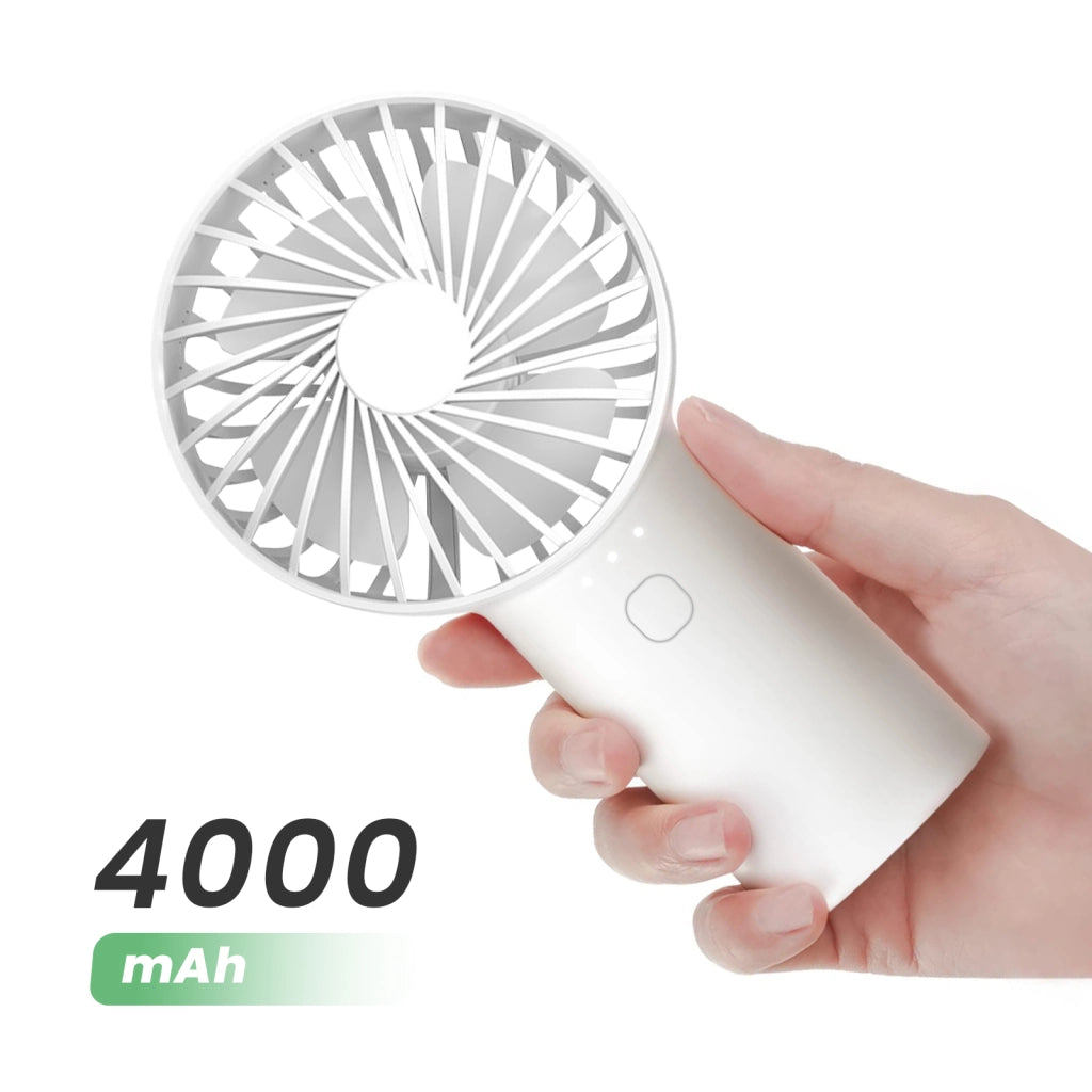 Ventilatore 2in1 4000mAh USB-C torcia Bianco Akashi