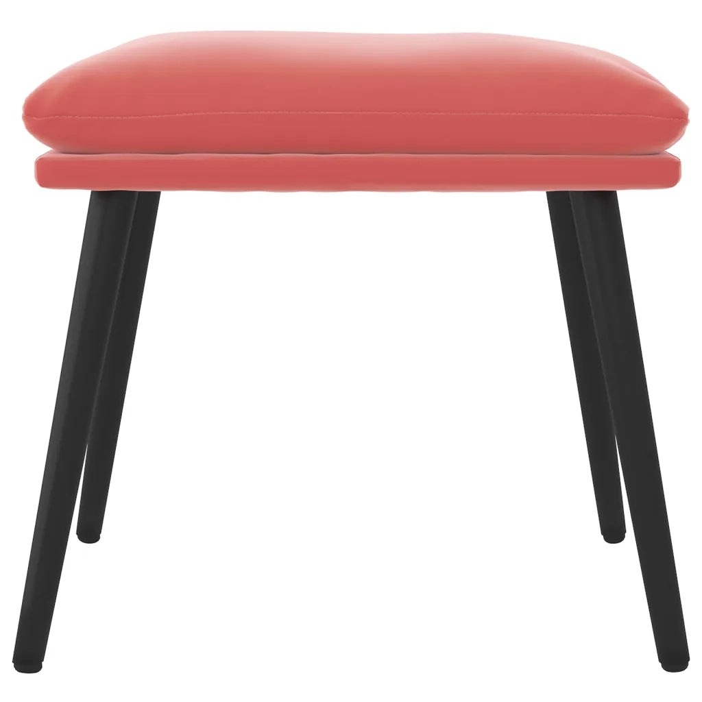 Poggiapiedi Rosa 45x29,5x35 cm in Velluto 341508