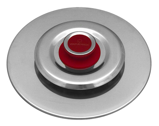 Coperchio Magico Antiodore Ø35 cm Ventur Magic in Acciaio Inox Pomolo in Bachelite Cooker Rosso