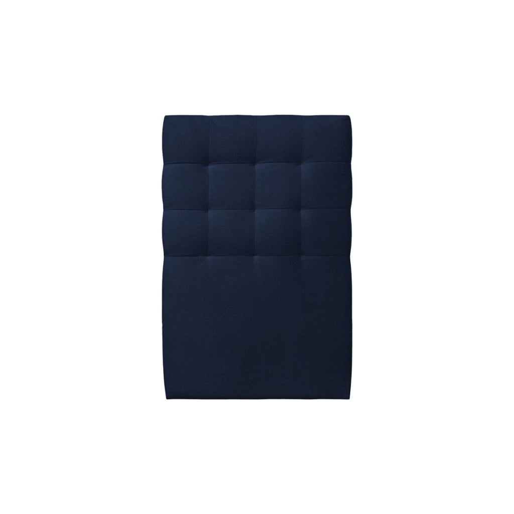Letto 90x200 cm con testata imbottita - Tessuto velluto