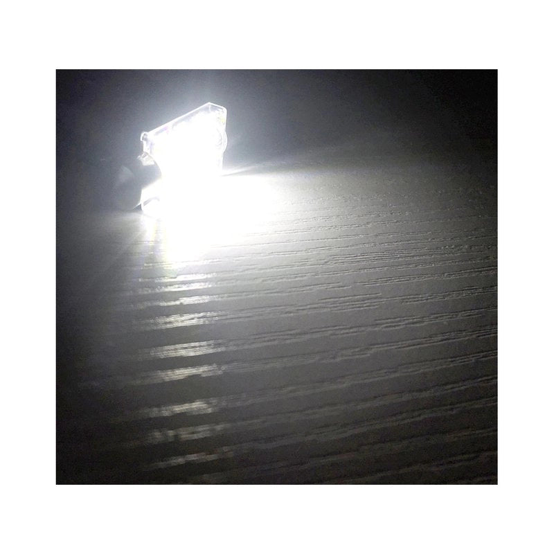 4 Lampade LED T11 Canbus 41mm 12V 2W con 6 SMD 3030 Bianco 6000K No Polarità