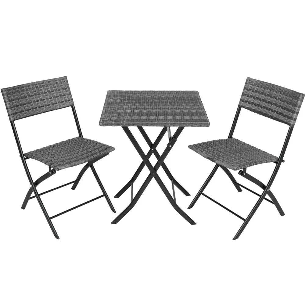 Set di mobili da giardino grigio per 2 persone 2108099