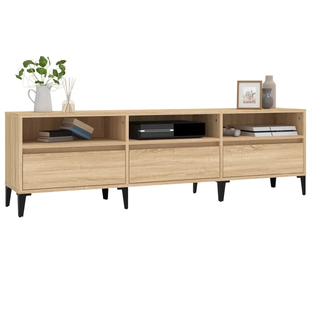 Mobile Porta TV Rovere Sonoma 150x30x44,5 cm Legno Multistrato 831920