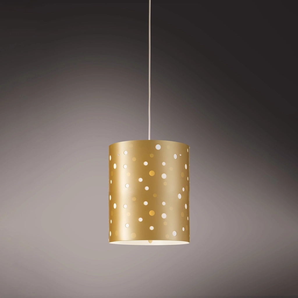 Sospensione Moderna Pois Polilux ® New Gold 1 Luce E27 D27Cm