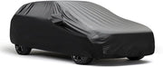 Telaio di protezione auto stoffa resistente all'acqua copertura elastica per garage esposizione auto interna ed esterna nero adatto fino a 46 m-49 m nero