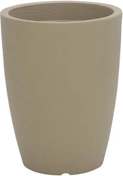 Pianta in Vaso Alto con Struttura di Scorrimento Moderna, Impermeabile, Beige, Ø 44 x 58 cm, Capacità 55 L - Grandi Vasi per Piante