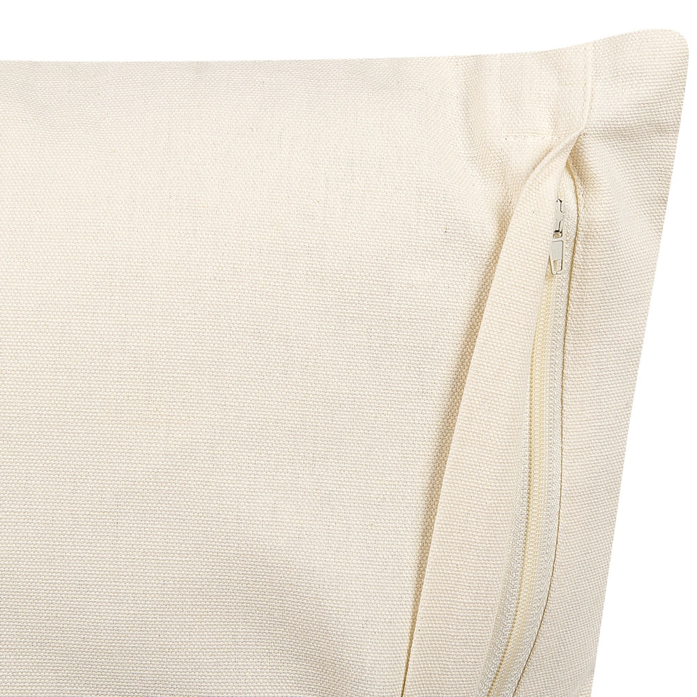Cuscino decorativo cotone bianco e nero 45 x 45 cm motivo geometrico stampa laminata stile boho accessori