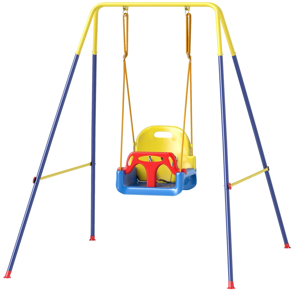 Altalena per bambini 3 in 1 ¨C zephmum ¨C Pieghevole, regolabile, multicolore