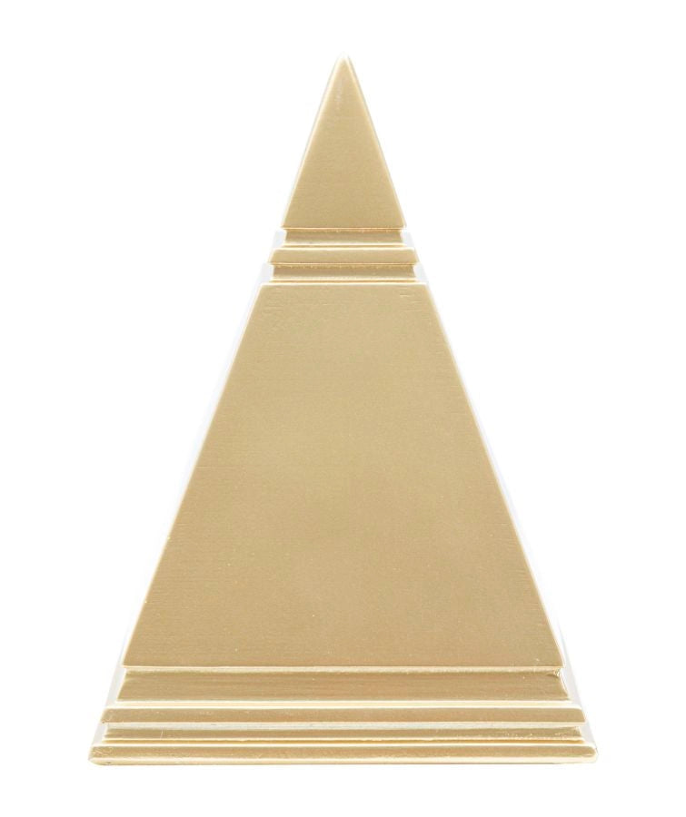Piramide Oro 11,5x11,5x15,5 cm in Poliresina