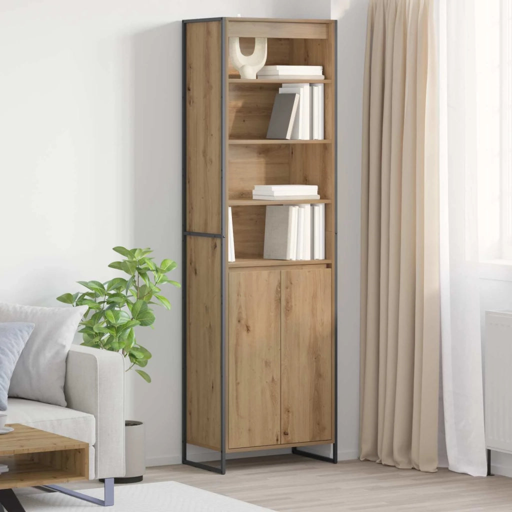 Credenza | Armadi alti Rovere Artigianale 60 x 36 x 200 cm