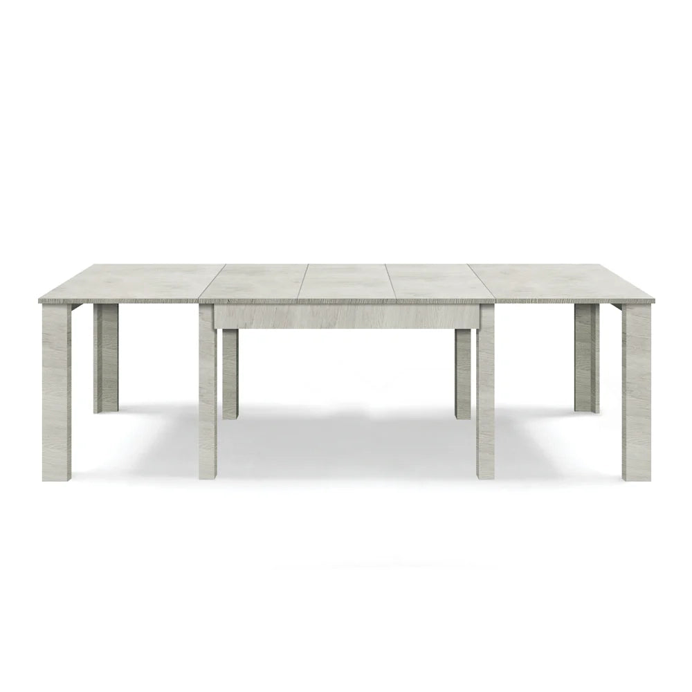 Tavolo allungabile da pranzo 130x90 fino a 250 cm Olmo Gesso modello BRIO MADE IN ITALY design moderno ideale per cucina, soggiorno e sala da pranzo