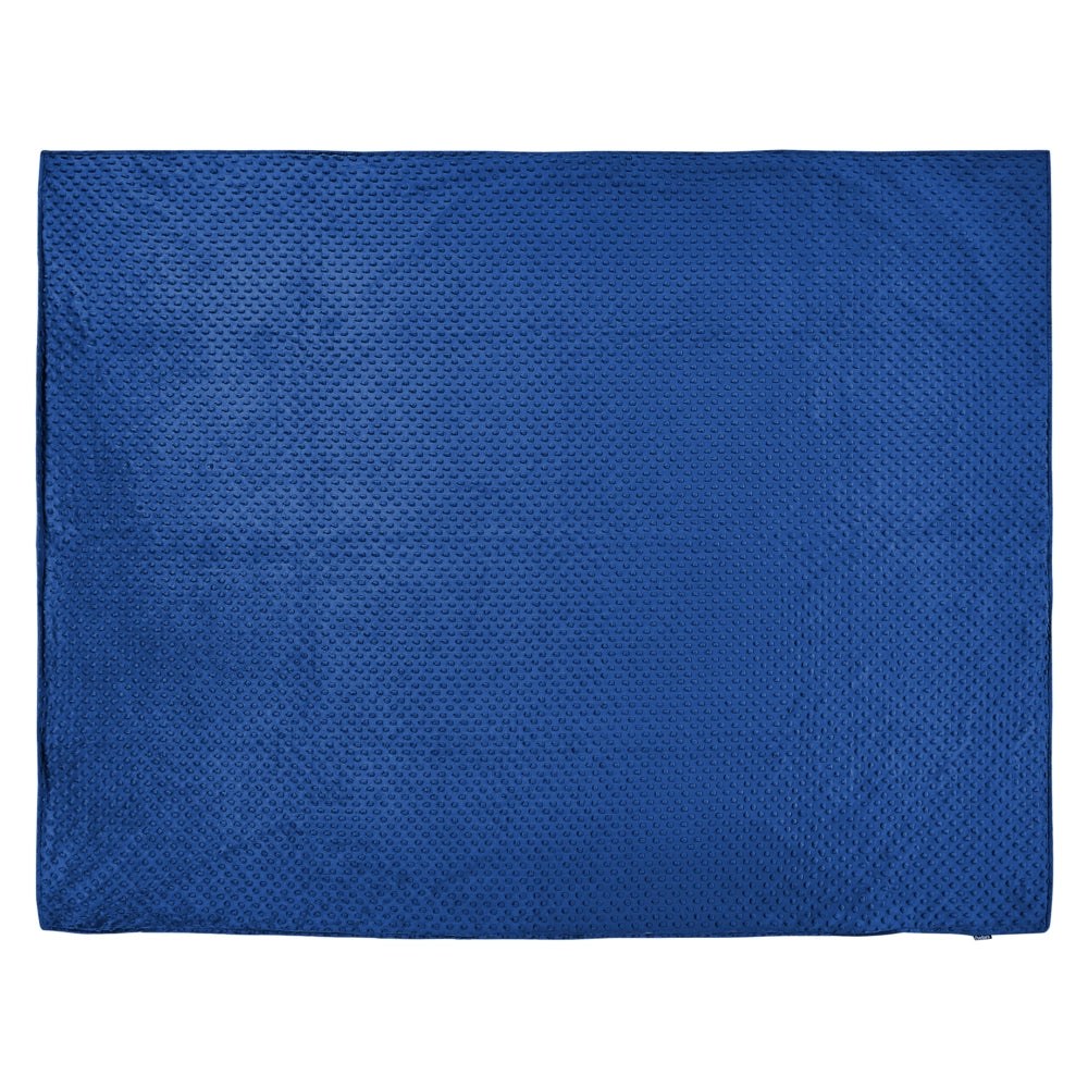 Copripiumino per coperta ponderata Blu Marino Tessuto poliestere 150 x 200 cm Motivo a pois Design moderno Tessile camera da letto