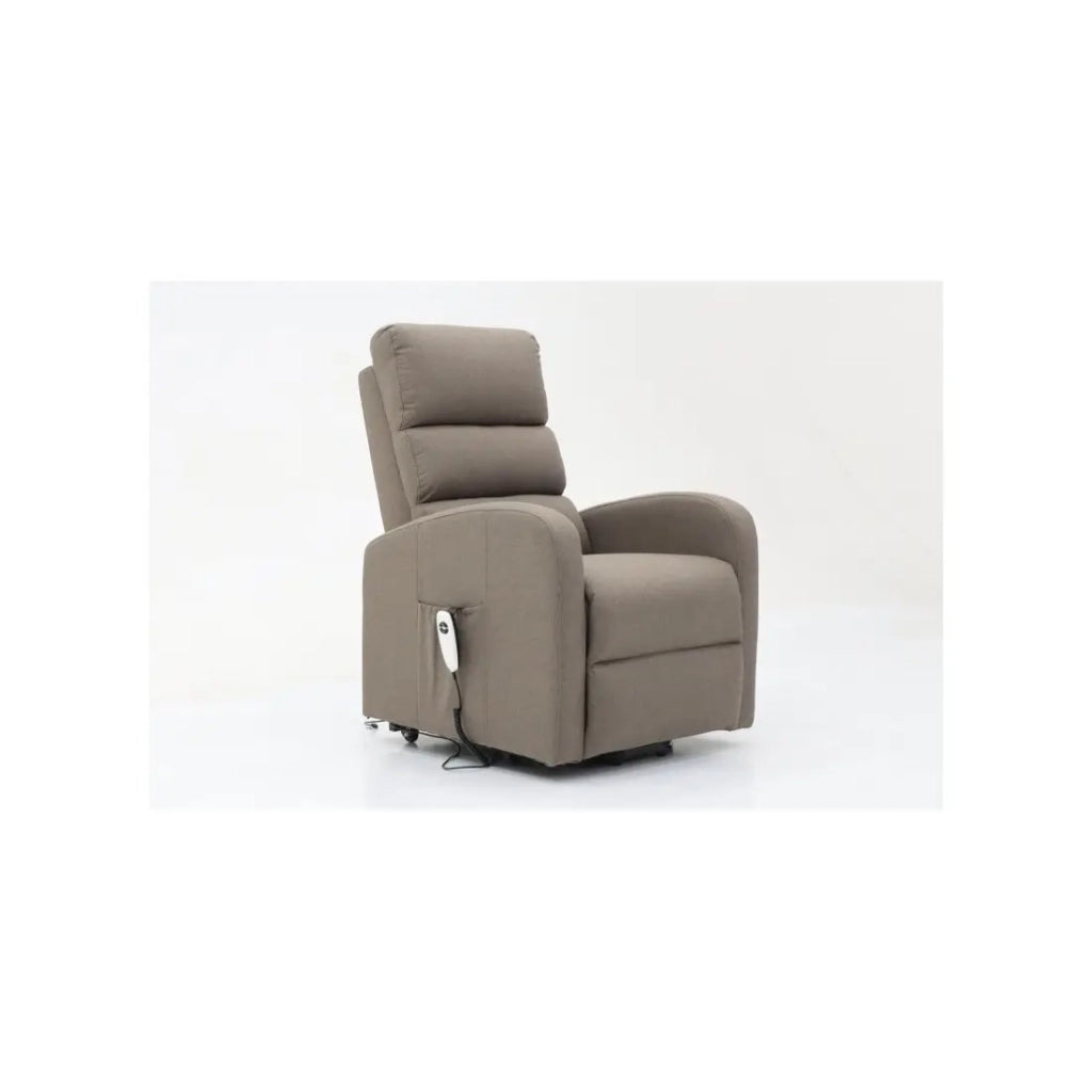 Poltrona relax reclinabile elettrica SYDNEY Tessuto Taupe