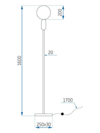 Lampada Da Terra APP928-1F