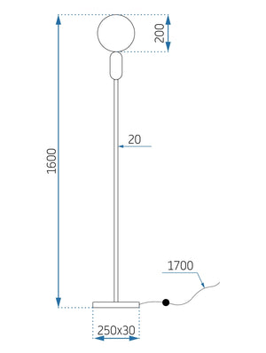 Lampada Da Terra APP928-1F
