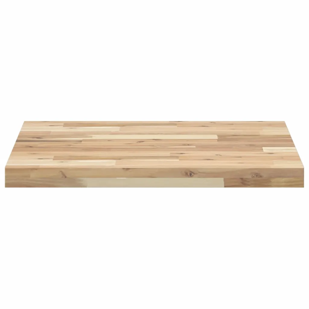 Piano Tavolo Quadrato 60x60x4 cm in Legno Massello di Acacia 4008714