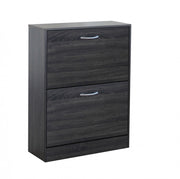 Scarpiera Sally 60x24x80 h cm in Legno Grigio Scuro