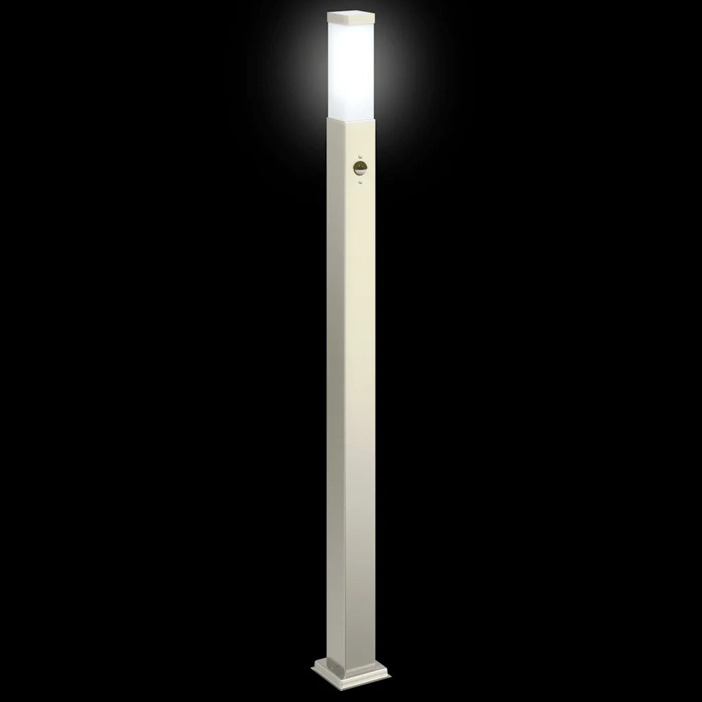 Lampada a paletto con sensore 110 cm Acciaio Inox IP44 4006057