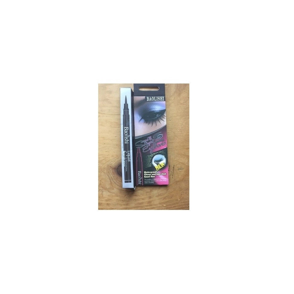 Trade Shop - Penna Eyeliner Nero Liquida Impermeabile Lunga Durata Matita Per Occhi Make Up -