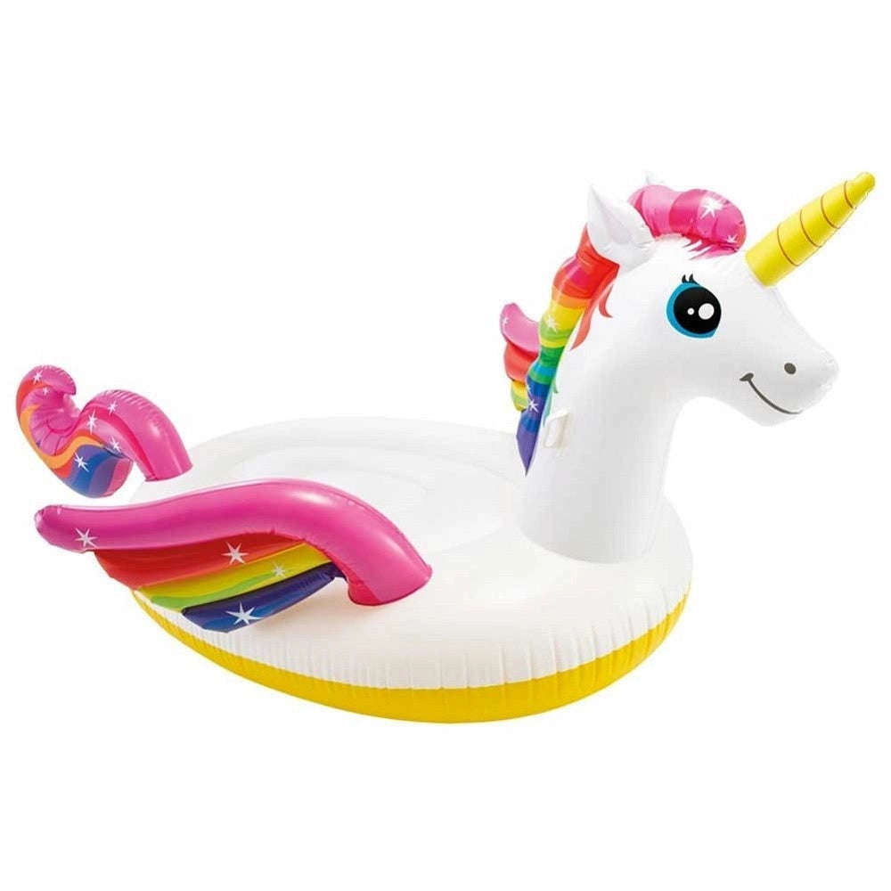 Trade Shop - Unicorno Gonfiabile Gigante Isola Materassino Mare Piscina 287 X 193 X 165 Cm -