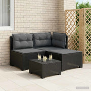 Divano da giardino 3 posti con cuscini in look rattan PP 8011905