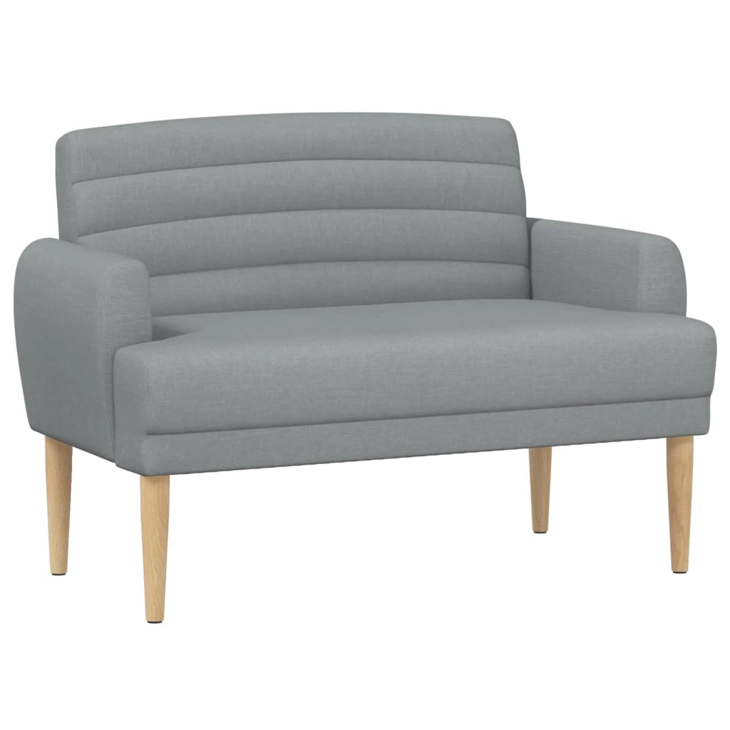 Loveseat con bottoni imbottiti Grigio Chiaro 116 x 67 x 80 cm 42041775