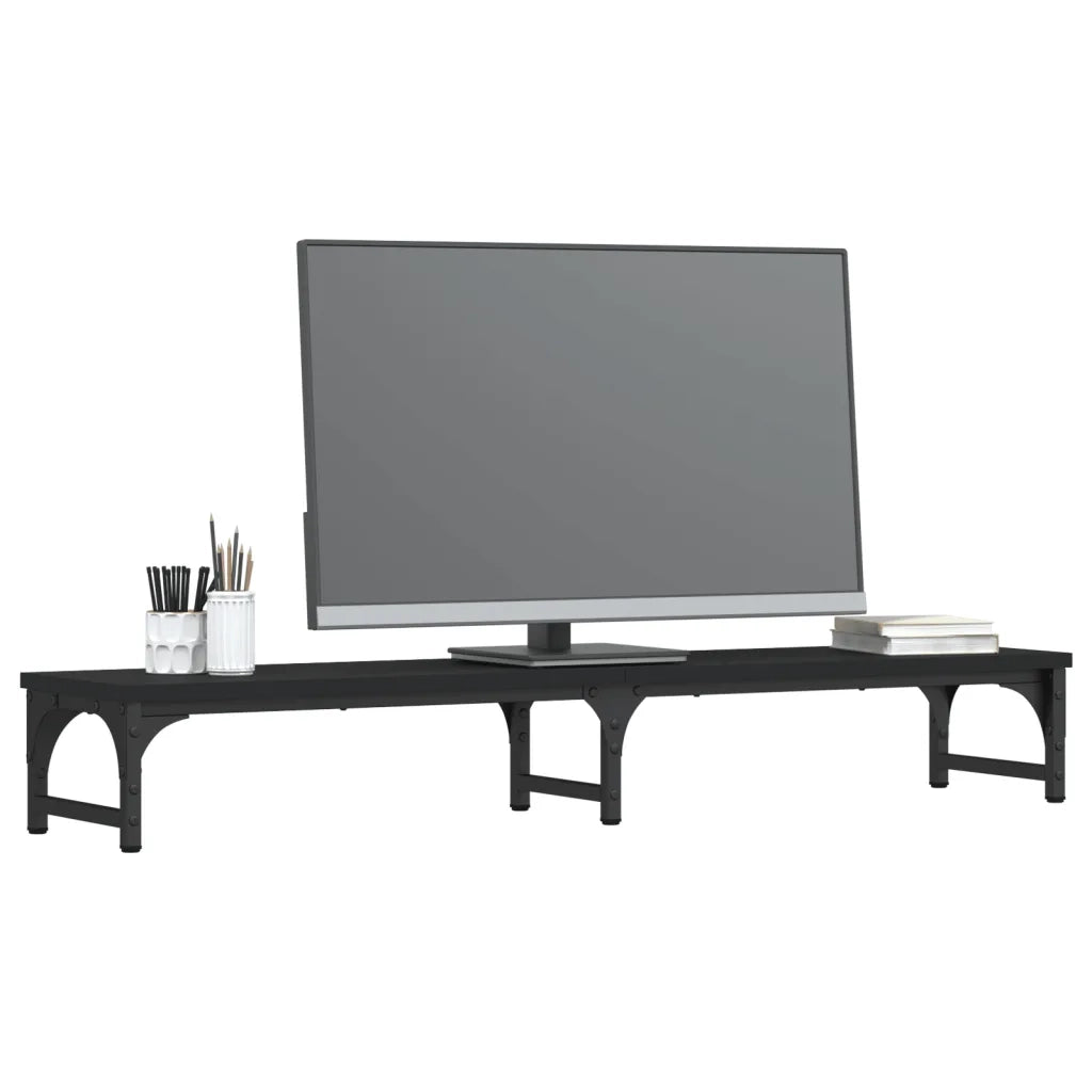 Supporto per Monitor Nero 105x23x15,5 cm Legno Multistrato 834010
