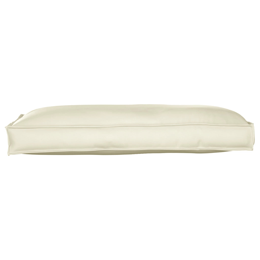 Cuscino per pallet da Seduta/Schienale Panna 120x60x12 cm Tessuto Oxford