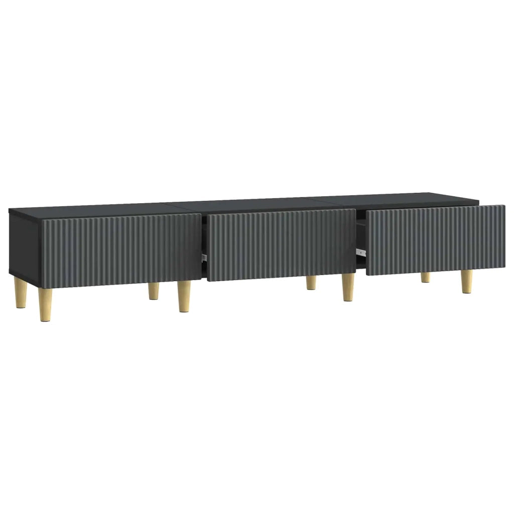 Mobile TV Nero 147 x 34,5 x 30 cm Legno ingegnerizzato 894706