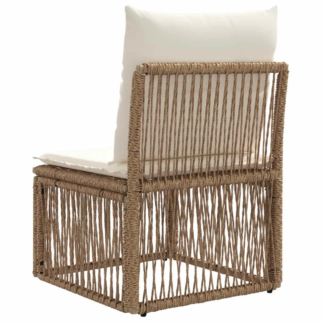 Unità divano senza braccioli Beige polyrattan 42026715