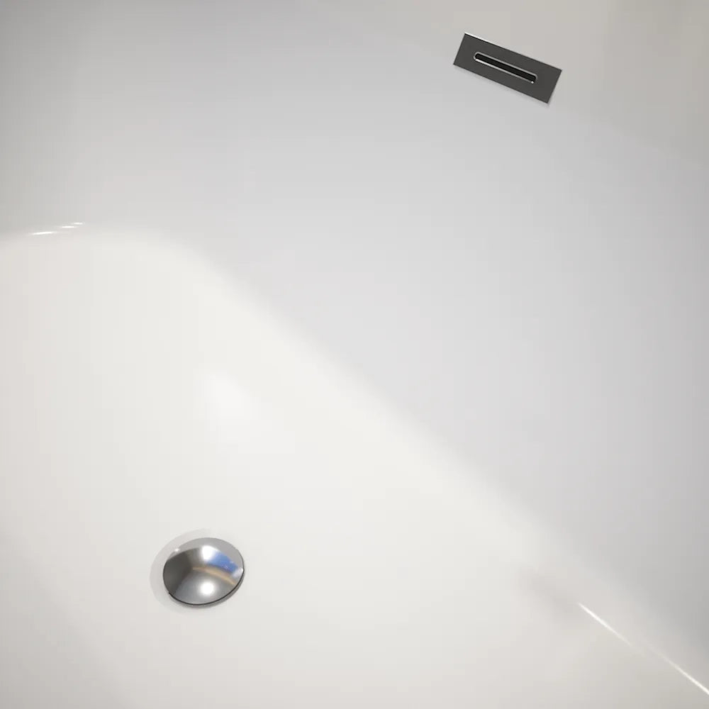 Vasca da bagno freestanding 160cm in acrilico bianco lucido | Atena