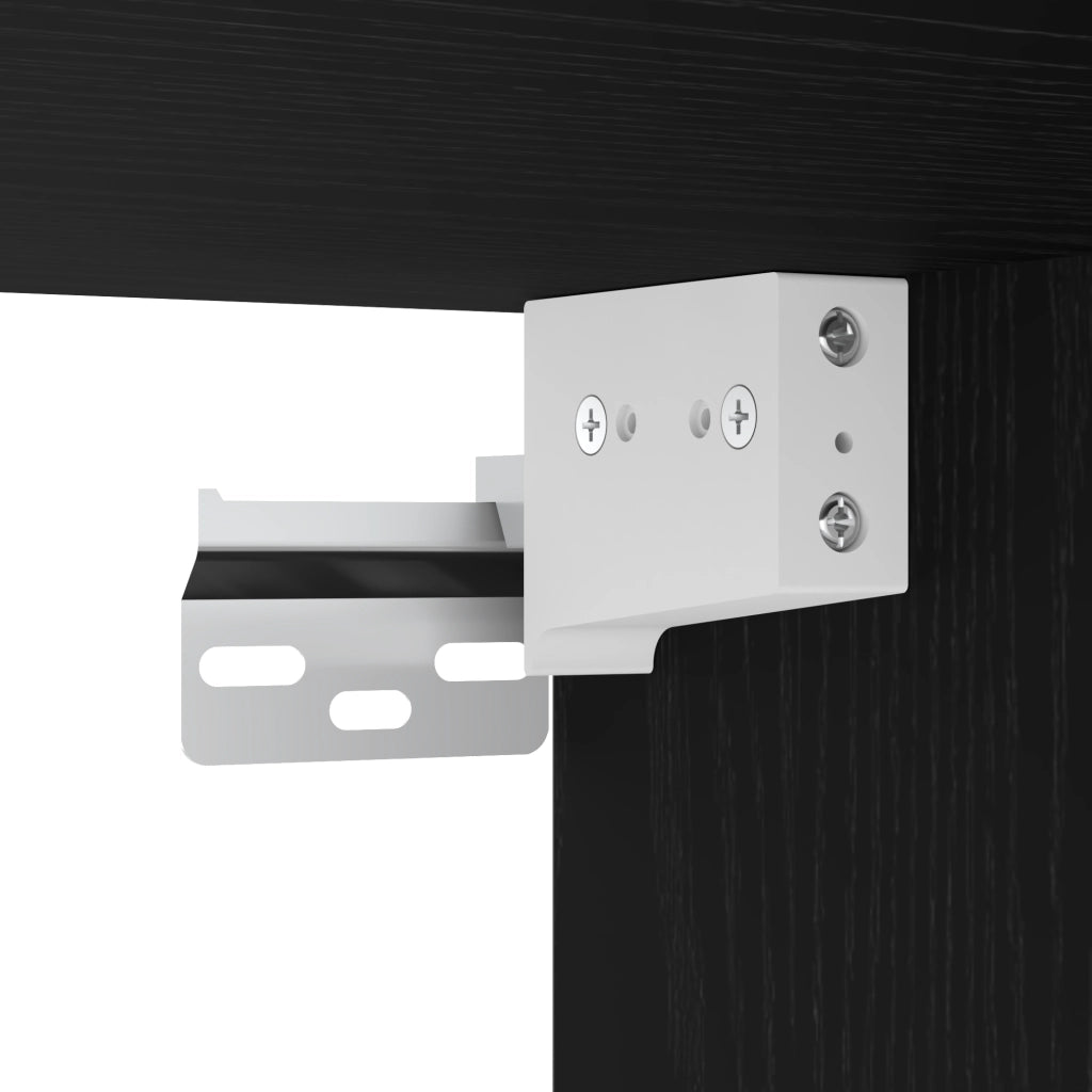 Armadio a muro  Nero Rovere 60x31x70 cm in legno ingegnerizzato