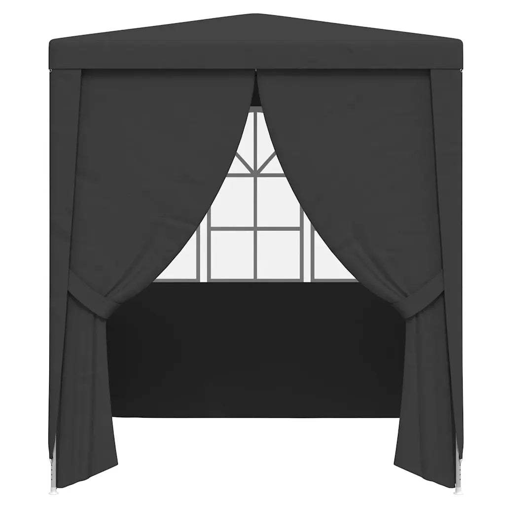 Gazebo Professionale con Pareti 2,5x2,5 m Antracite 90 g/mÂ²
