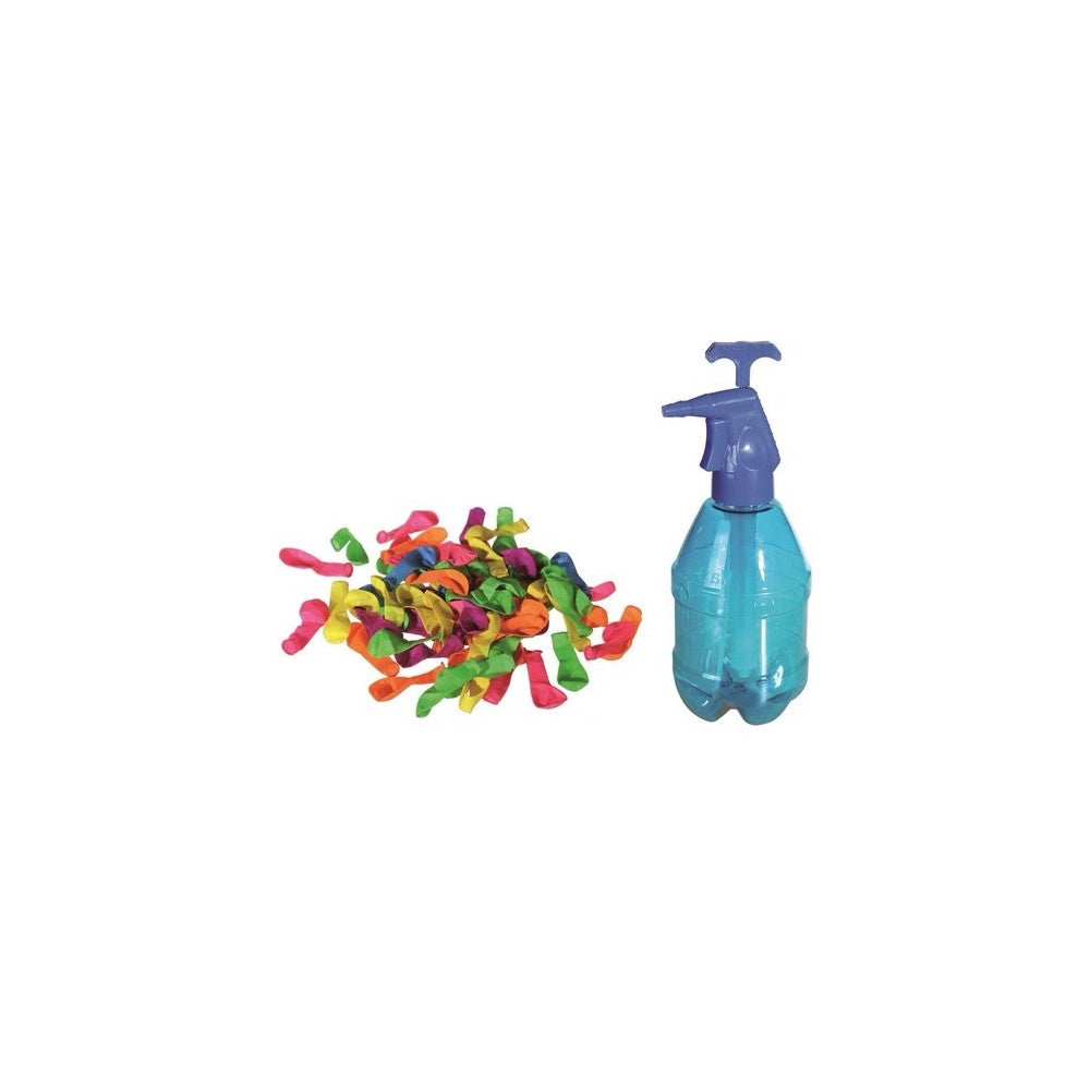 Trade Shop - Pompa 2 Lt Per Gavettone Bombe D'acqua Con 250 Palloncini Inclusi Party Spiaggia -