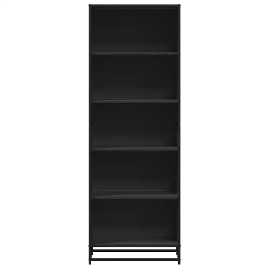 Libreria Nera 60x35x170,5 cm in Truciolato 3300850