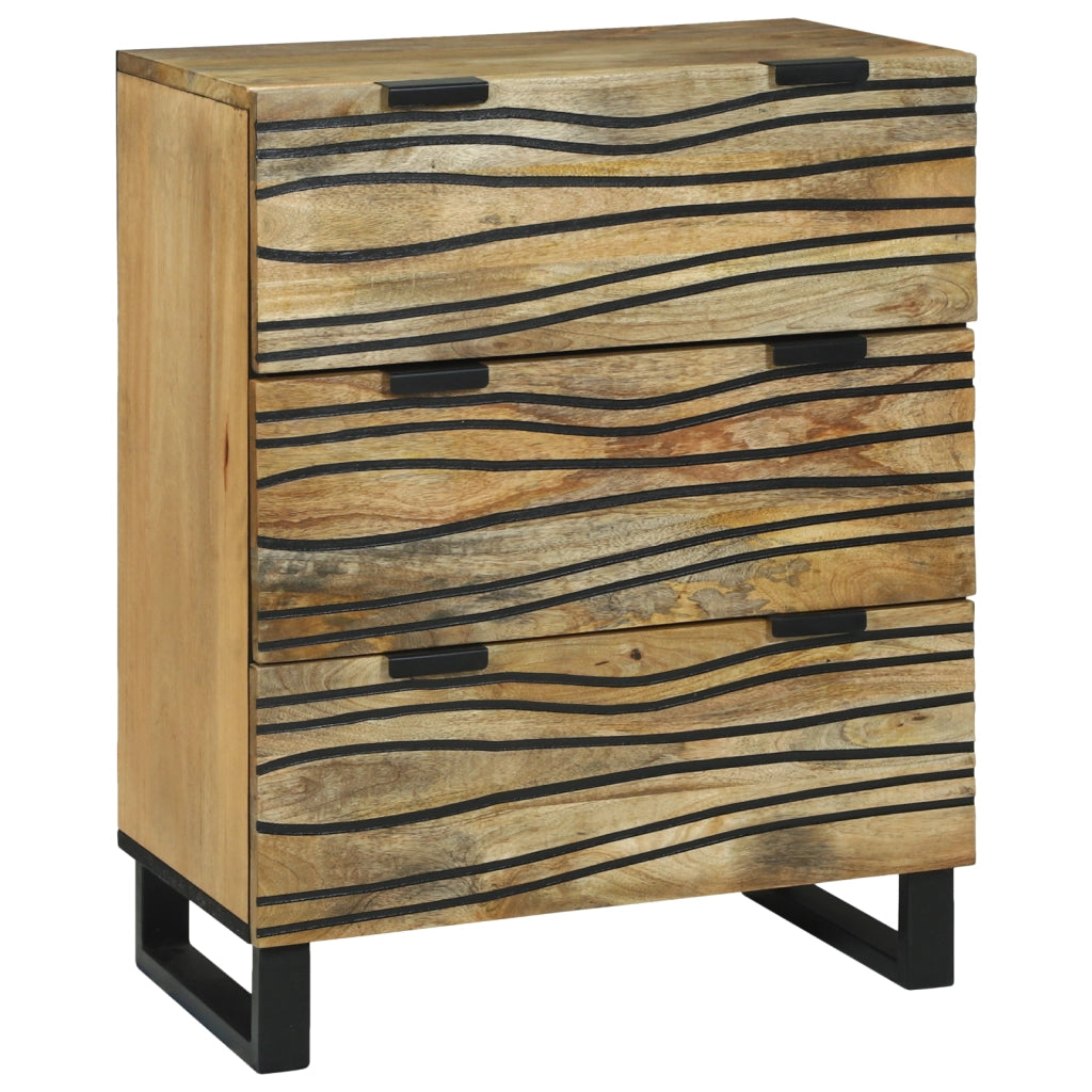 Armadio a buffet 60x33.5x75 cm in legno massello di mango